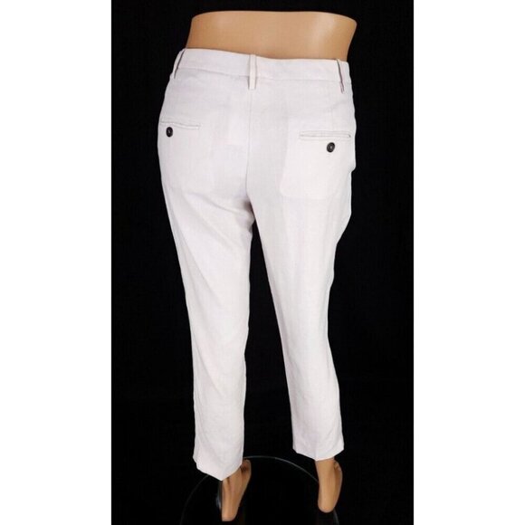 Isabel Marant Silk Lined Linen Blend Pants Size 40 US 10 Womens Gray - Picture 5 of 12